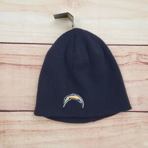 Los Angeles Chargers Hat Cap Beanie One Size Blue Yellow Football Mens Reebok A4